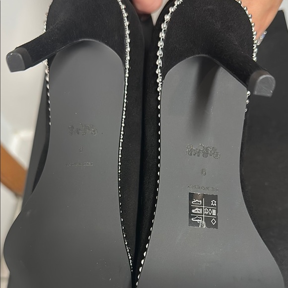 Coach Sleek Black Whitney Suede Bootie - Picture 7 of 7